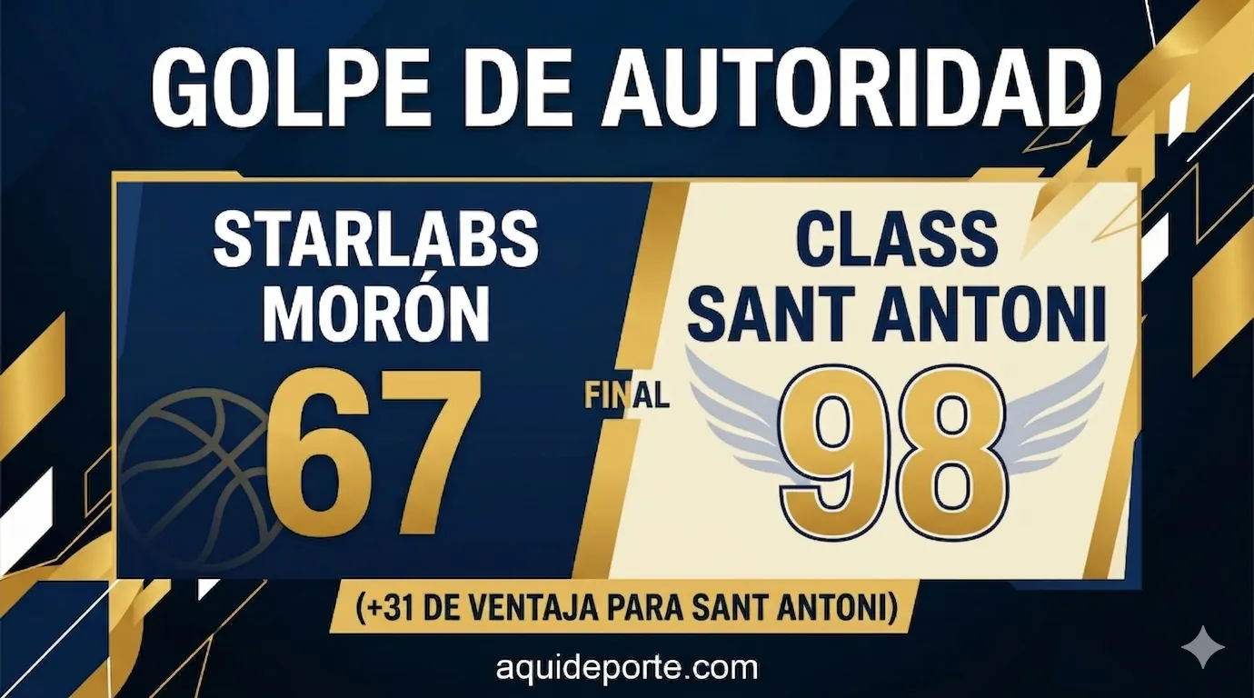 ¡Un paso de gigante! El Class Sant Antoni arrolla al Morón y ya acaricia la gran final para el ascenso