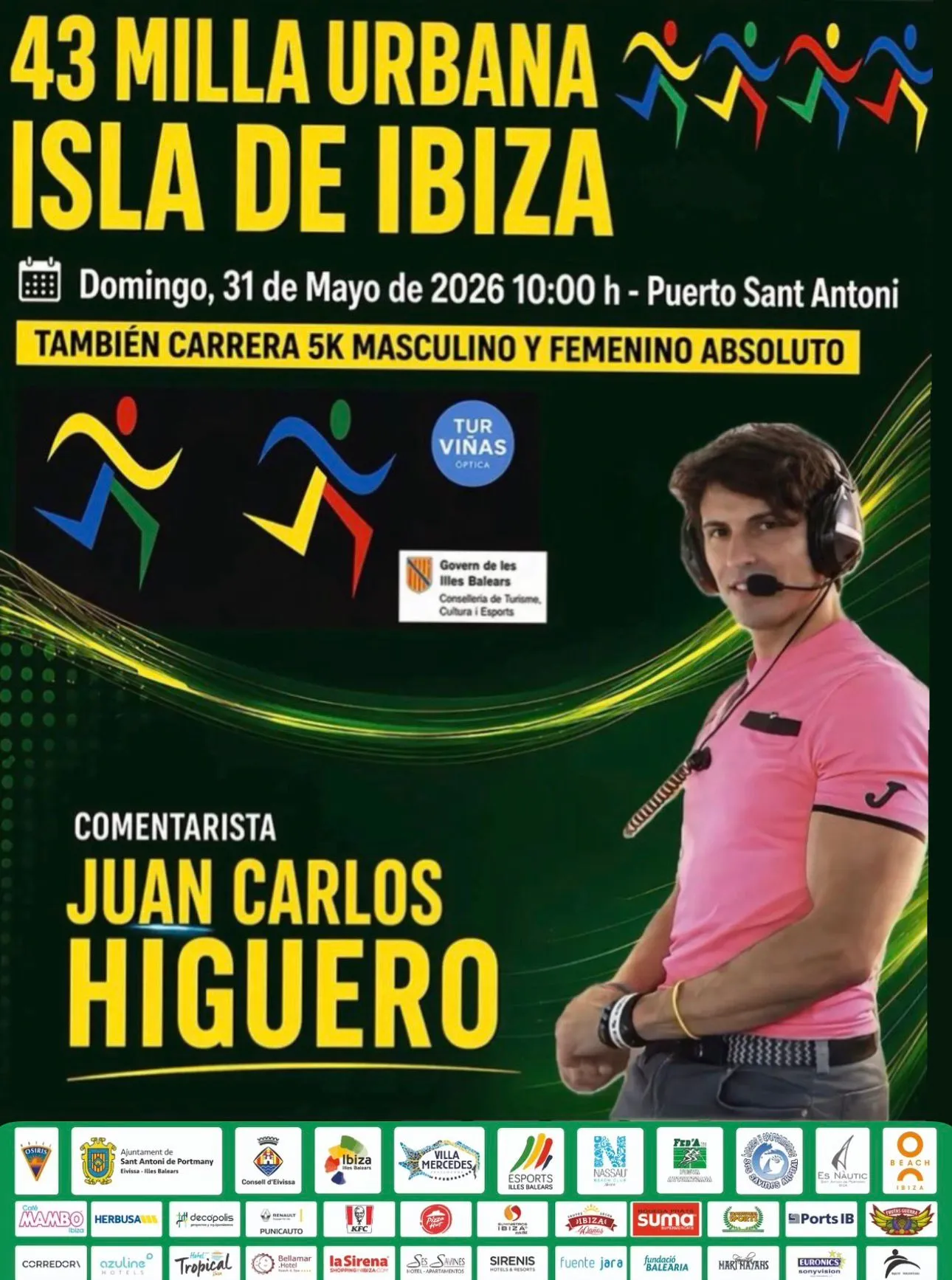 Voces de leyenda para animar la 43 Milla Urbana Isla de Ibiza