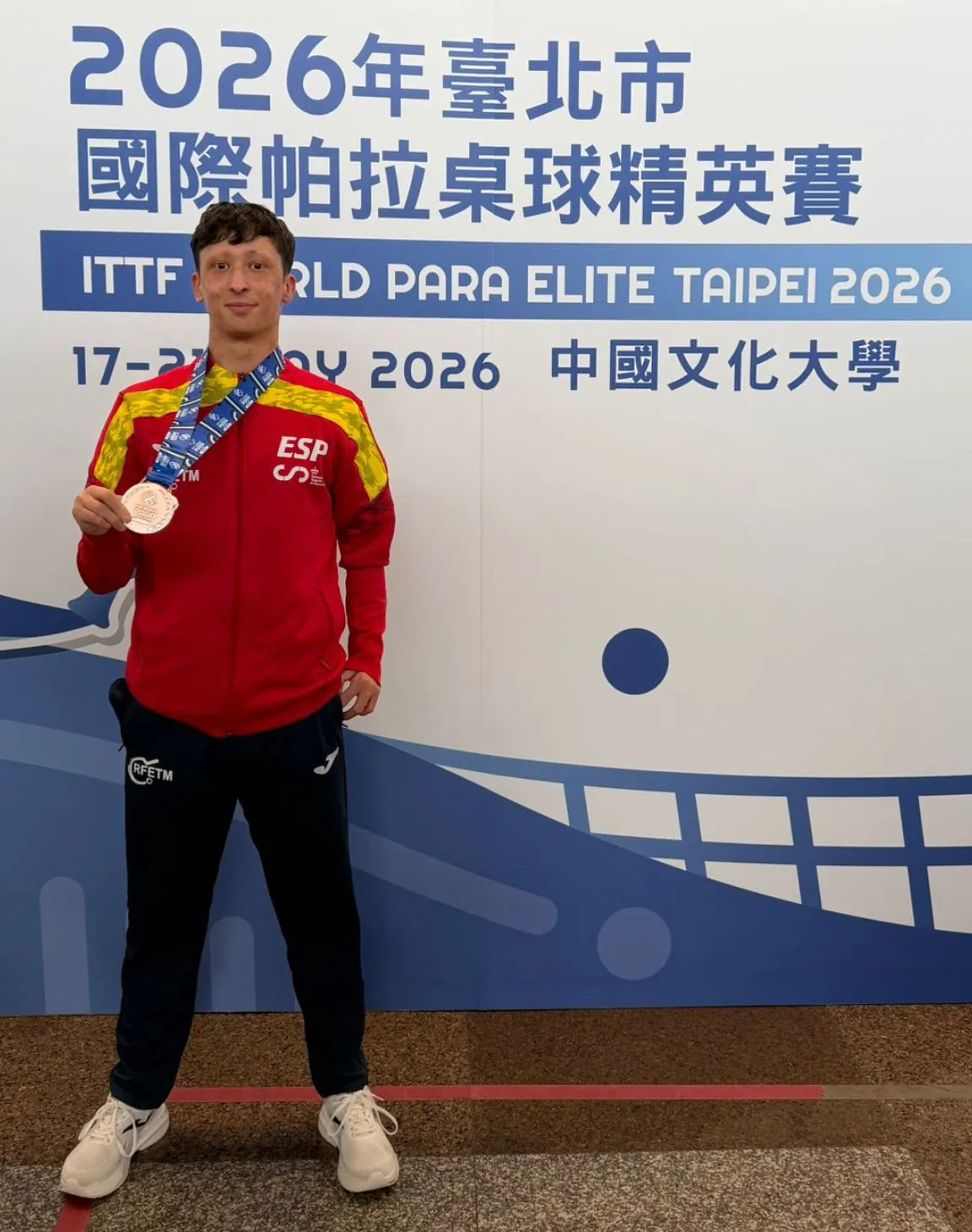 ¡Meritorio bronce para Alejandro Díaz en el ITTF World Para Elite de Taipéi!