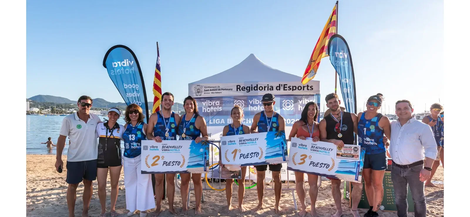 Resultados del Vibra Hotels Beach Volley, que nos regala una bonita jornada deportiva en Sant Antoni