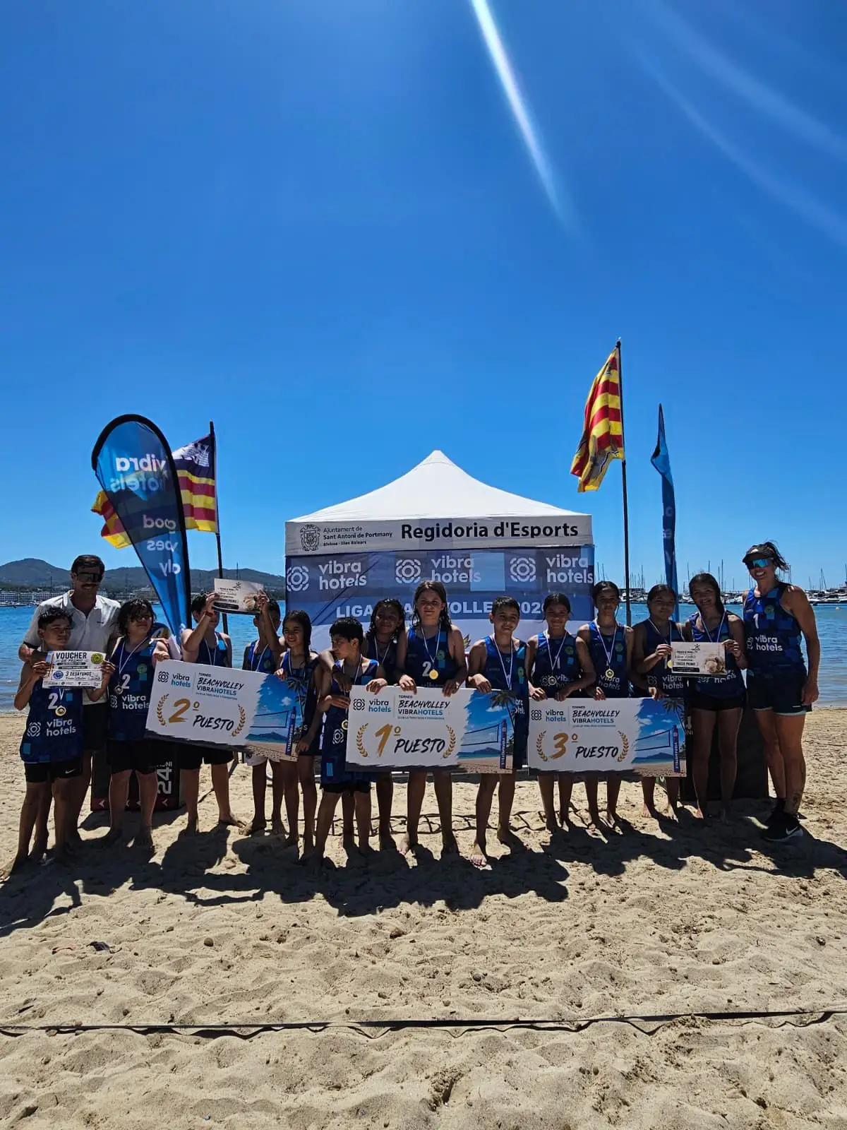 Resultados del Vibra Hotels Beach Volley, que nos regala una bonita jornada deportiva en Sant Antoni