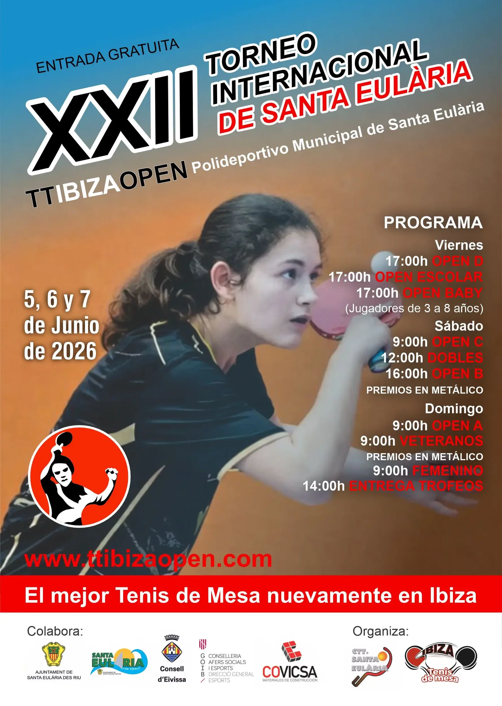 ¡El mejor tenis de mesa vuelve a Ibiza! Llega un Open Internacional con auténtico acento de Superdivisión