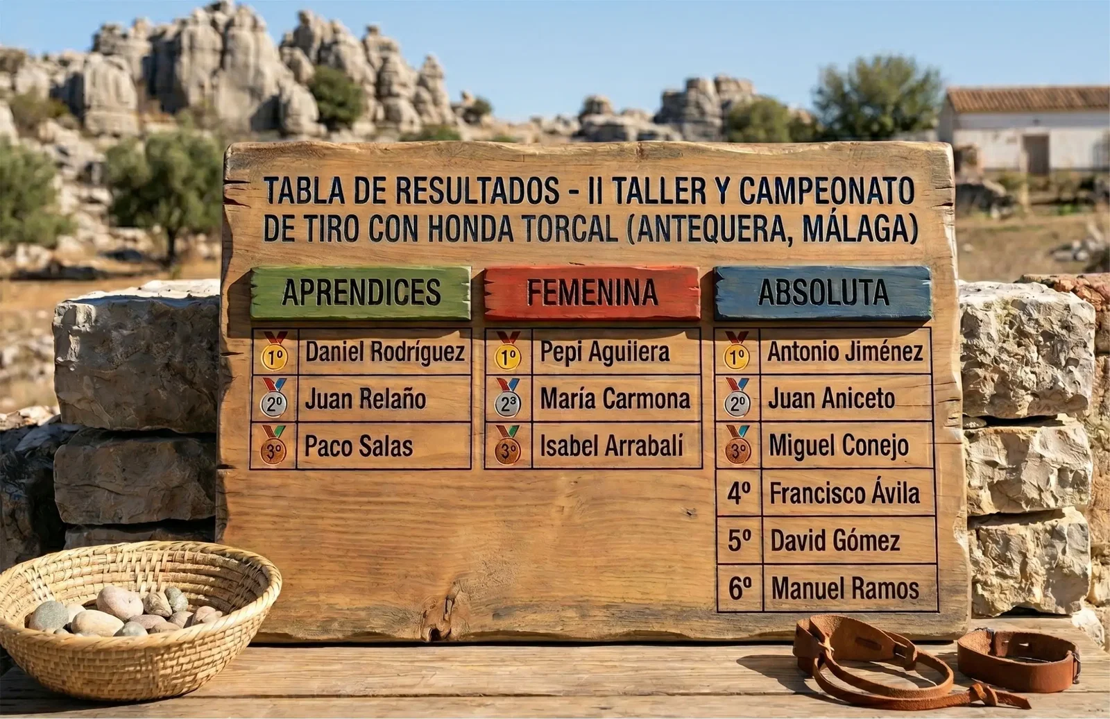 Campeonato de Tiro con Honda del Torcal, un éxito de participación con presencia ibicenca en un entorno único