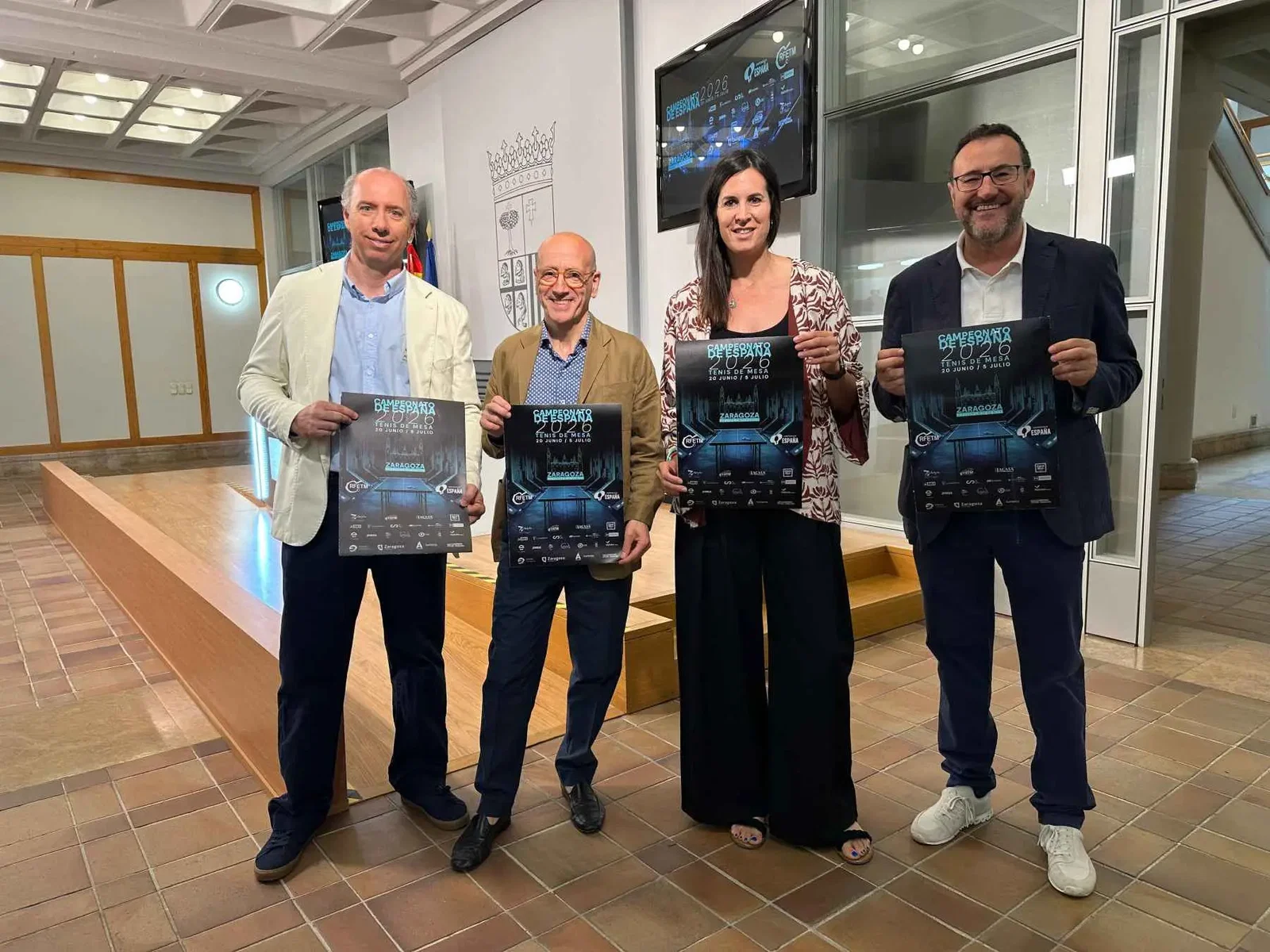 1.734 participantes se darán cita en Zaragoza en los Campeonatos de España de Tenis de Mesa