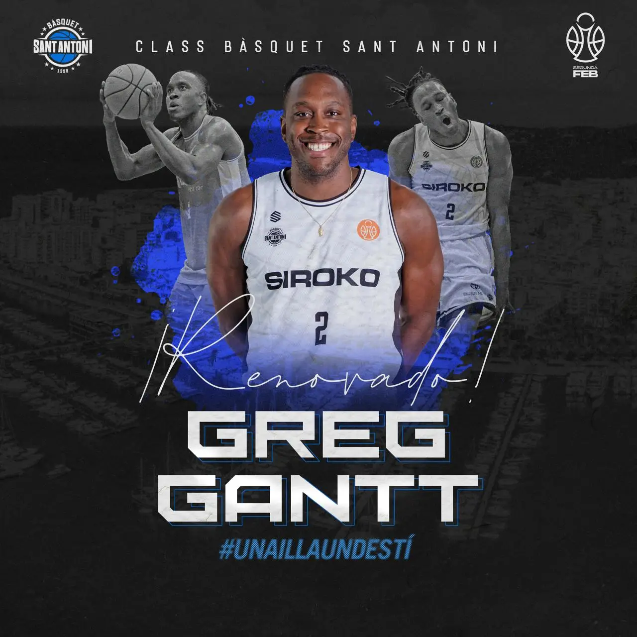¡Habrá triples para rato! Greg Gantt se queda en el Class Sant Antoni para la 26-27