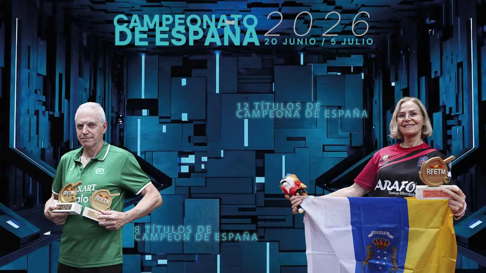 María Vintila alcanza los doce títulos nacionales y Jaume Jofre firma el triplete en los Campeonatos de España de Veteranos 2026
