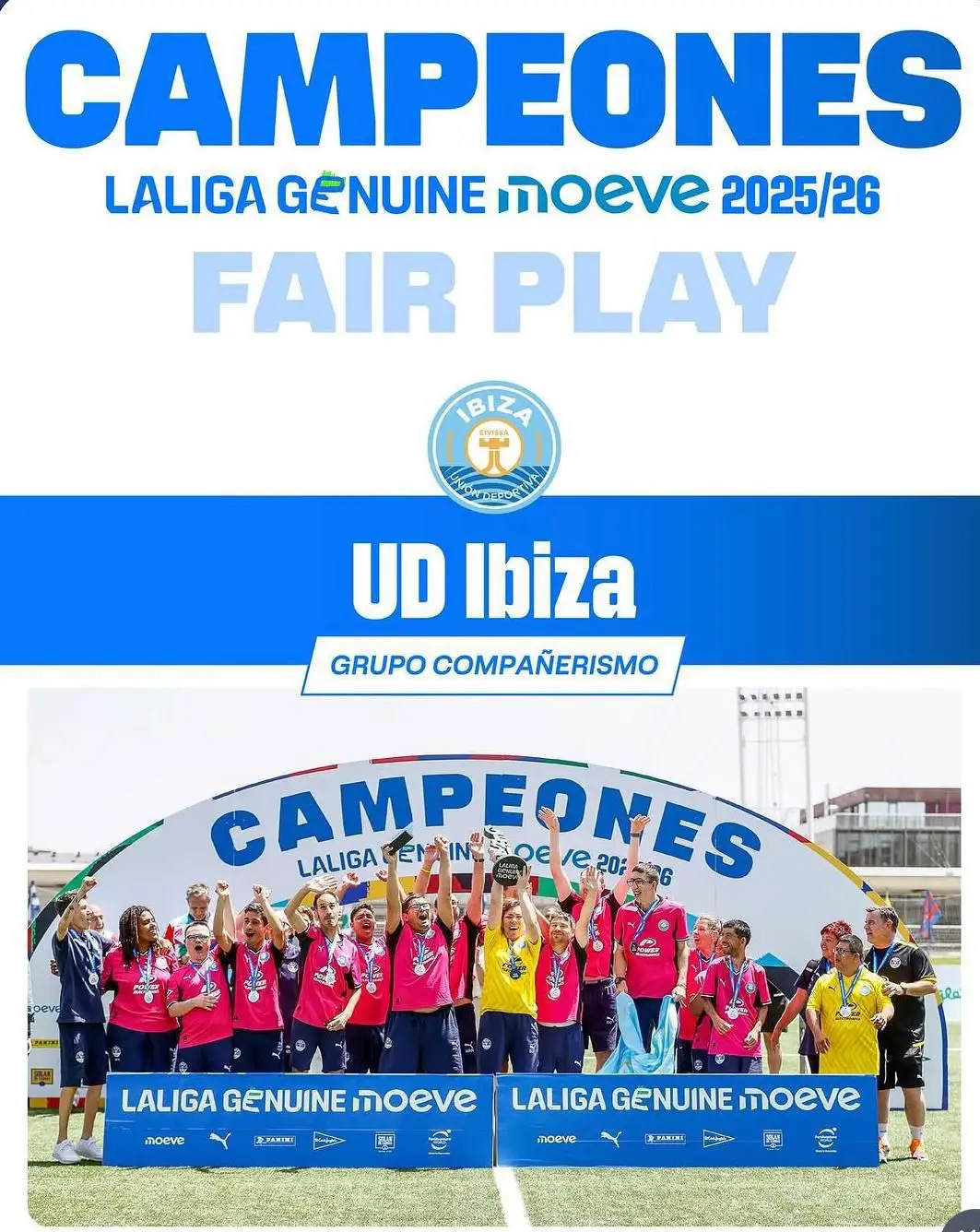 🏆  ¡CAMPEONES DEL FAIR PLAY DE LA LIGA GENUINE MOEVE!🏆
