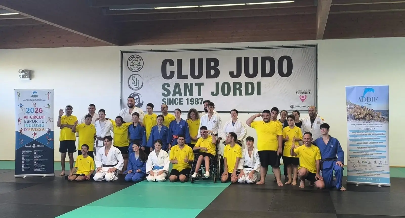 ADDIF y Club Judo Sant Jordi celebran una nueva jornada inclusiva dentro del VII Circuit Esportiu Inclusiu d’Eivissa