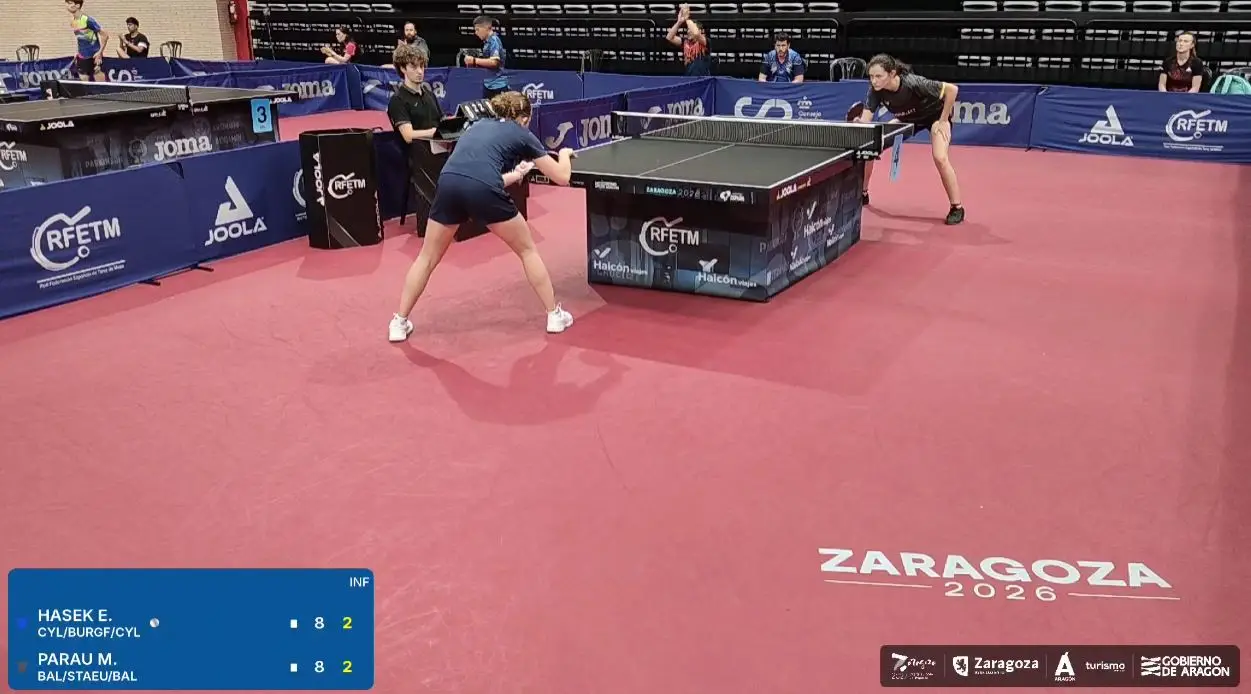 ¡Mireia Parau se corona subcampeona nacional infantil de tenis de mesa en Zaragoza!