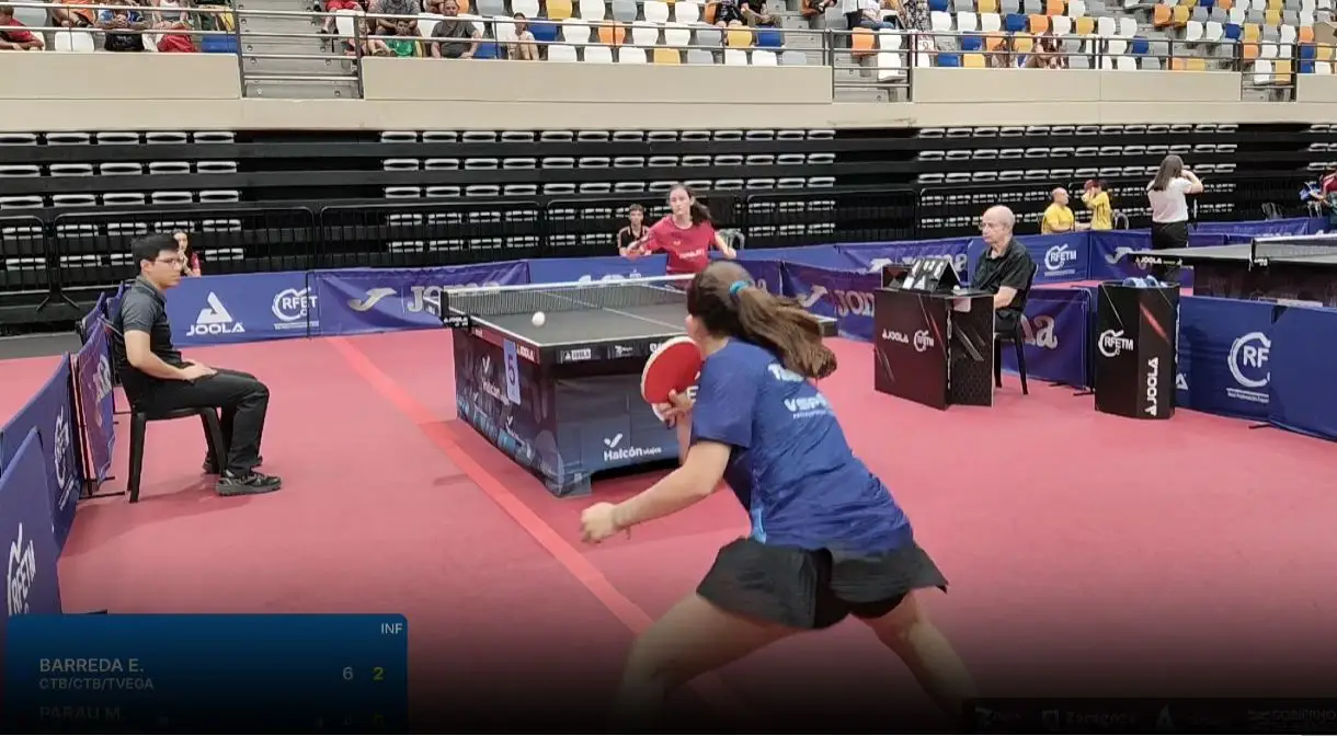 ¡Mireia Parau se corona subcampeona nacional infantil de tenis de mesa en Zaragoza!