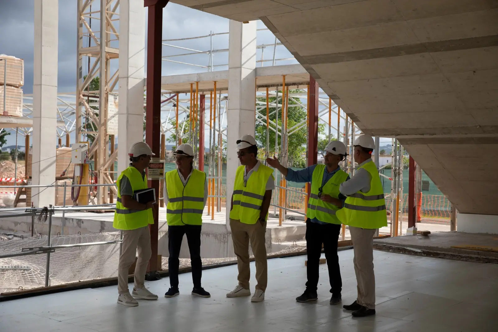 Así avanza el impresionante pabellón de Sa Blanca Dona, que será el nuevo templo del deporte en Ibiza
