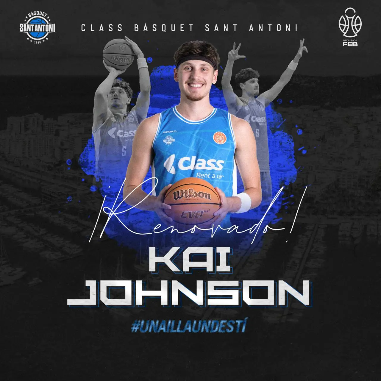 ¡La magia se queda en Ibiza! Kai Johnson renueva con el Class Sant Antoni