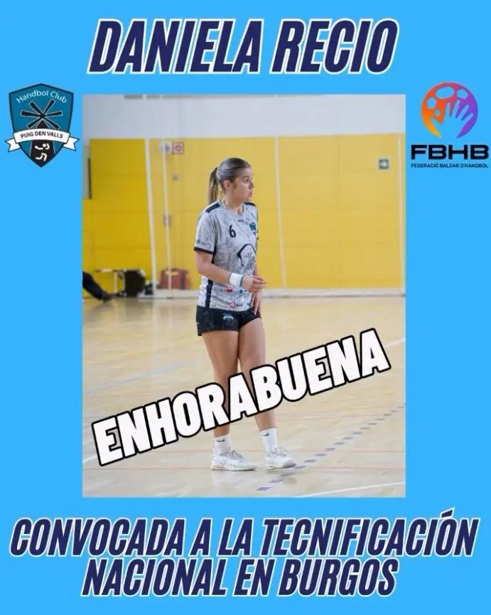 De la cantera del Puchi a la élite nacional: La 'zurdita de oro' Daniela Recio vuelve a entrenar con las mejores de España