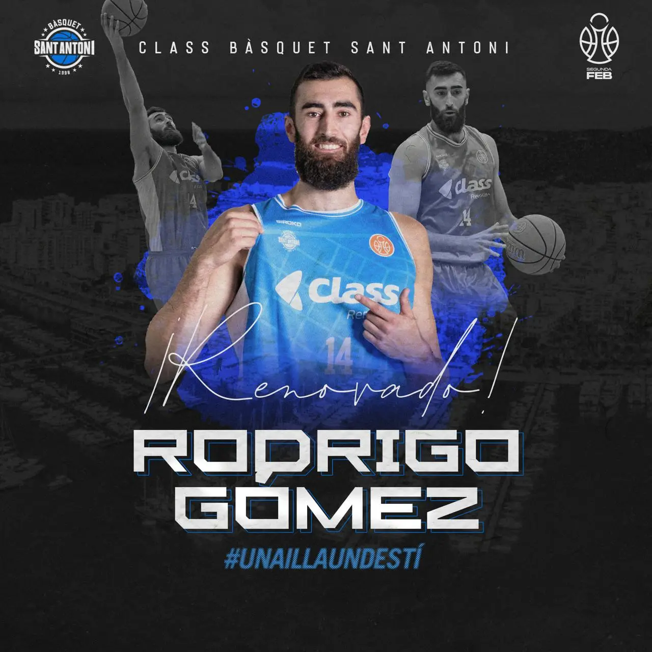¡El muro gallego no se mueve! Rodri Gómez renueva con el Class Sant Antoni para la 26-27