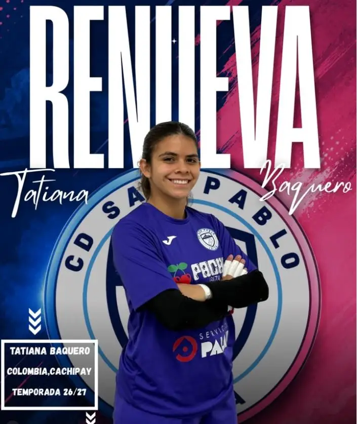 ¡El muro de Cachipay se queda! Tatiana Baquero renueva con el CD San Pablo Femenino