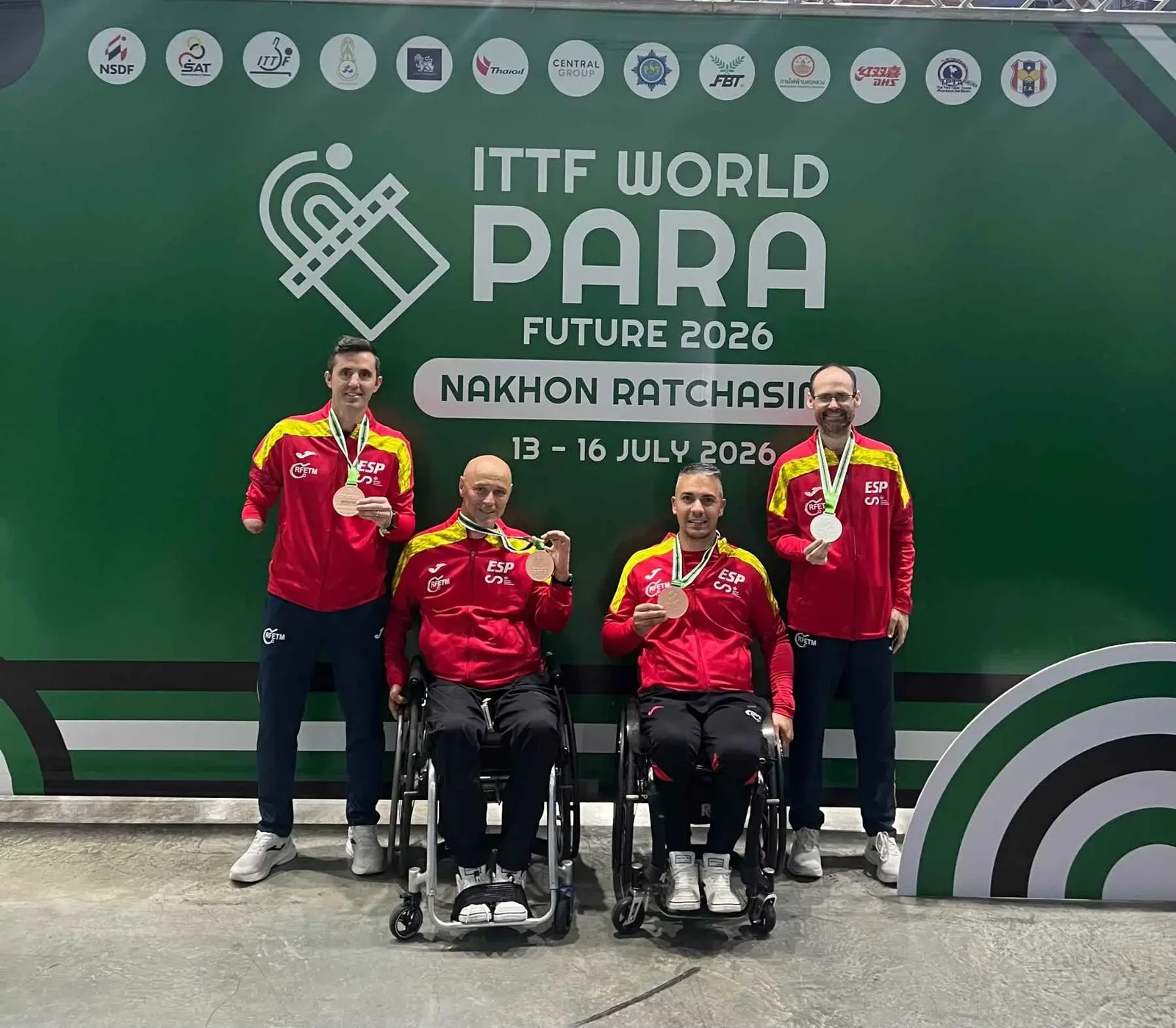 Eduardo Cuesta lidera con una plata las cinco medallas españolas en el ParaTT Future de Nakhon Ratchasima