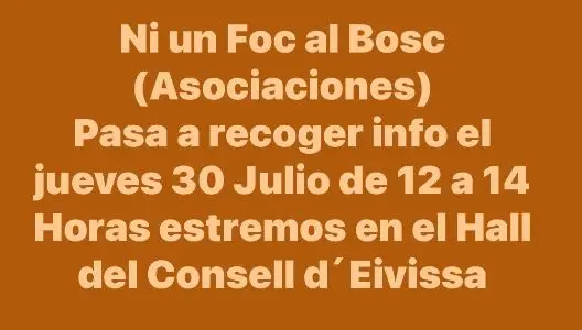 ¡Ni un foc al bosc! El Club J.A.S.A. se moviliza en Ibiza para proteger nuestra naturaleza