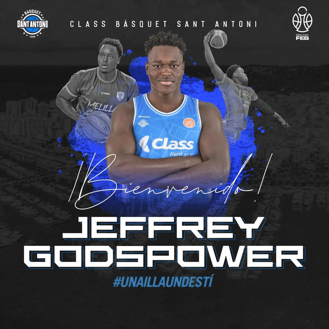 Jeffrey Godspower, el nuevo fichaje de 2 metros que apuntala el proyecto del Class Sant Antoni