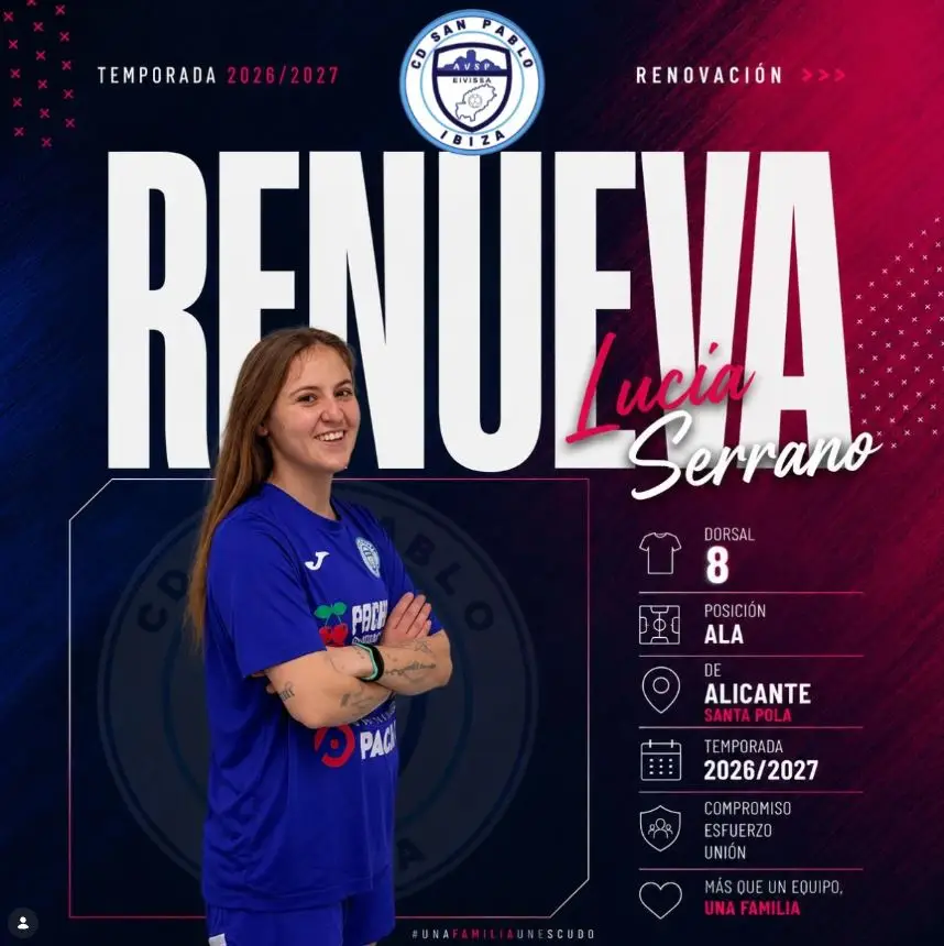 El CD San Pablo apuesta por su presente y futuro con la continuidad de la alicantina Lucía Serrano