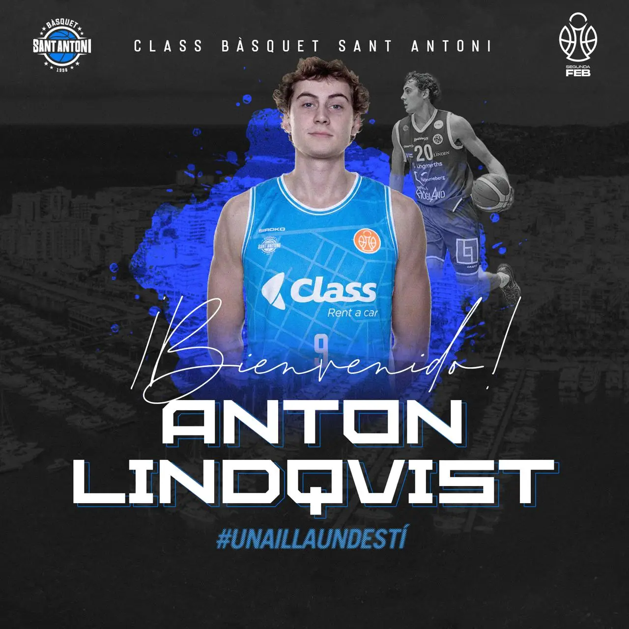 ¡Plantilla cerrada! El Class Sant Antoni ficha al sueco Anton Lindqvist para soñar en grande