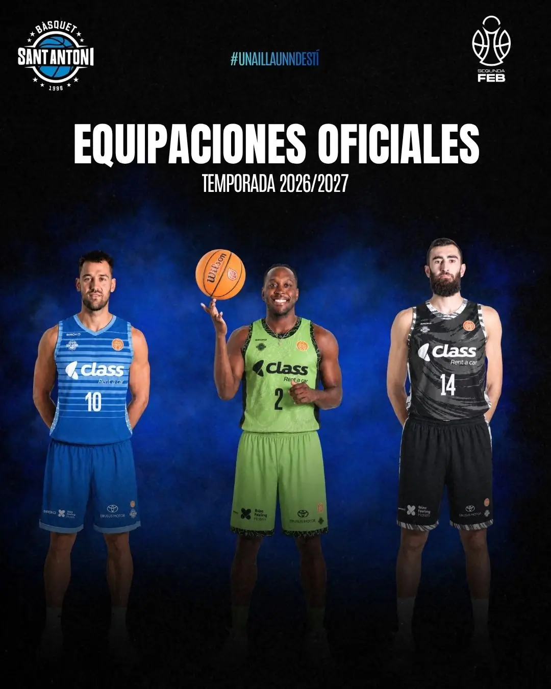 Horizonte Retro, La Isla y Olas: Las tres joyas que vestirán al baloncesto ibicenco