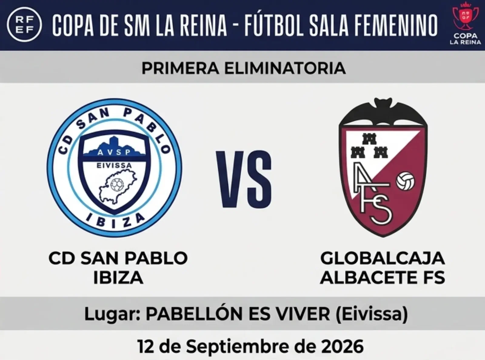 ¡Cada vez más cerca de un día histórico para el San Pablo! El Globalcaja Albacete será el rival en Copa de la Reina y... ¡jugamos en casa!
