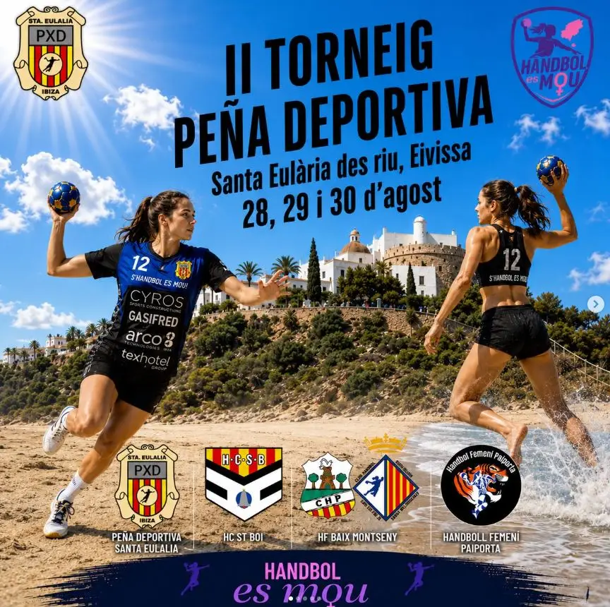 Tres días de pista y playa: Vuelve el balonmano femenino a Santa Eulària con el II Torneo Peña Deportiva