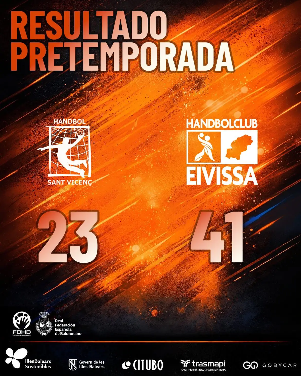 Festín goleador del Trasmapi Gobycar & Citubo HC Eivissa en Sant Vicenç para cerrar las salidas de pretemporada