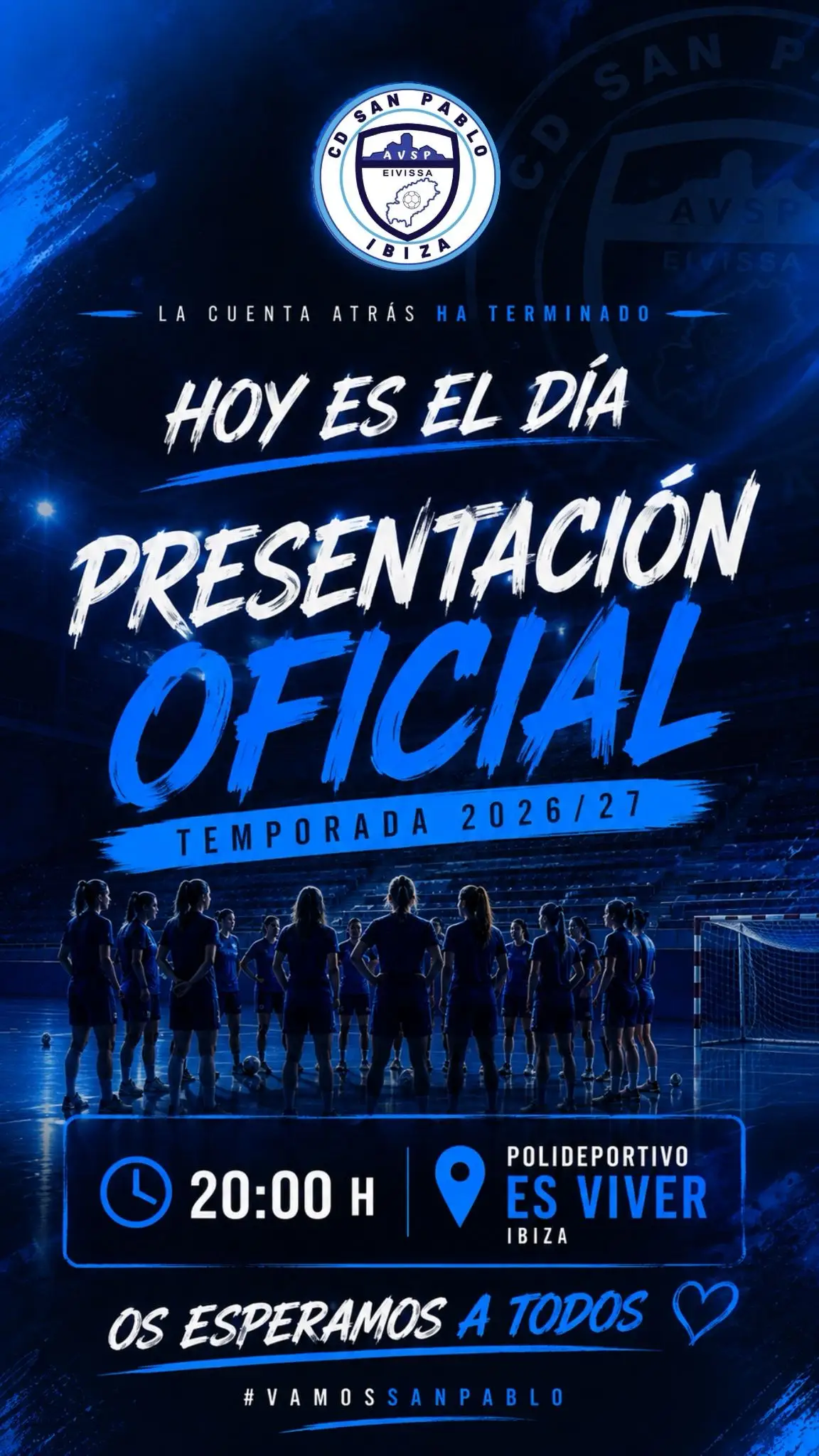 ¡Arranca el sueño del CD San Pablo! Esta tarde se presenta oficialmente la temporada 2026/27 en Es Viver