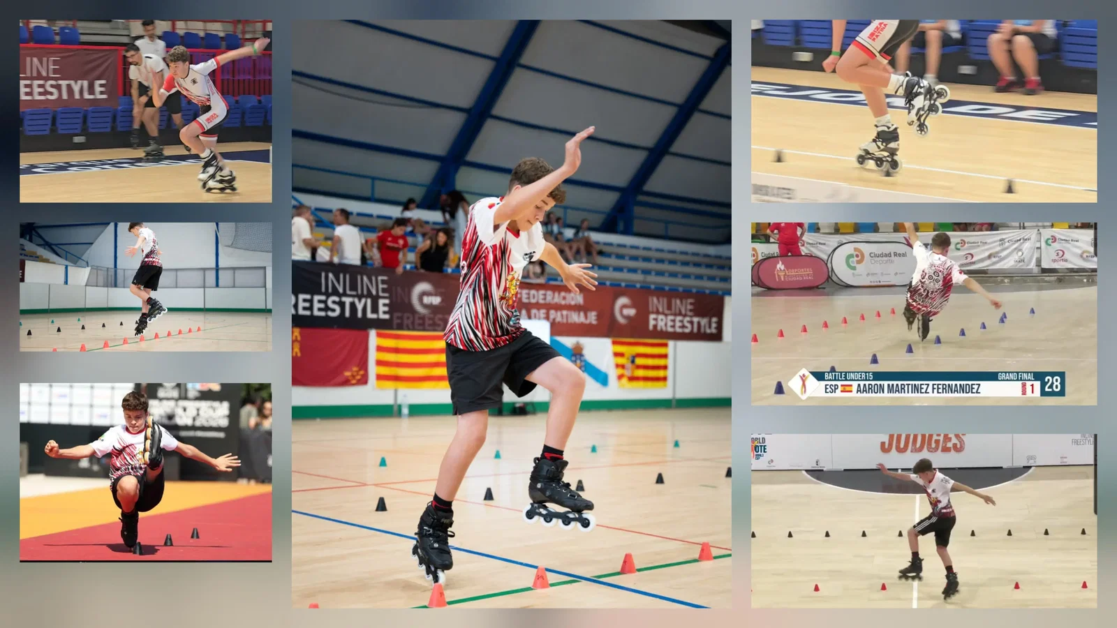 Cinco podios internacionales con 14 años, pese a entrenar sin un espacio específico de inline freestyle en Ibiza