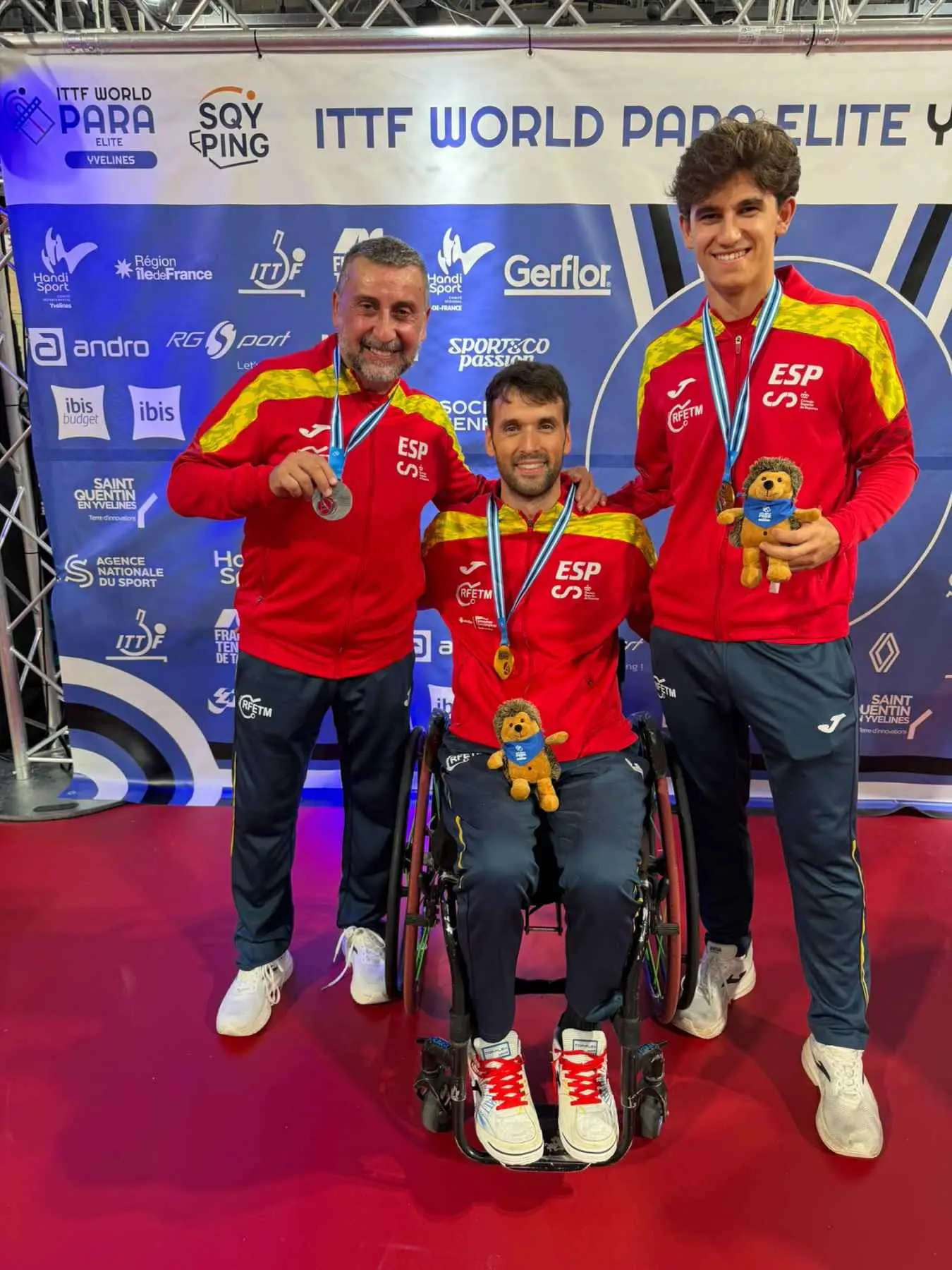 Daniel Rodríguez y Ánder Cepas conquistan el oro en el ITTF World Para Elite de Yvelines