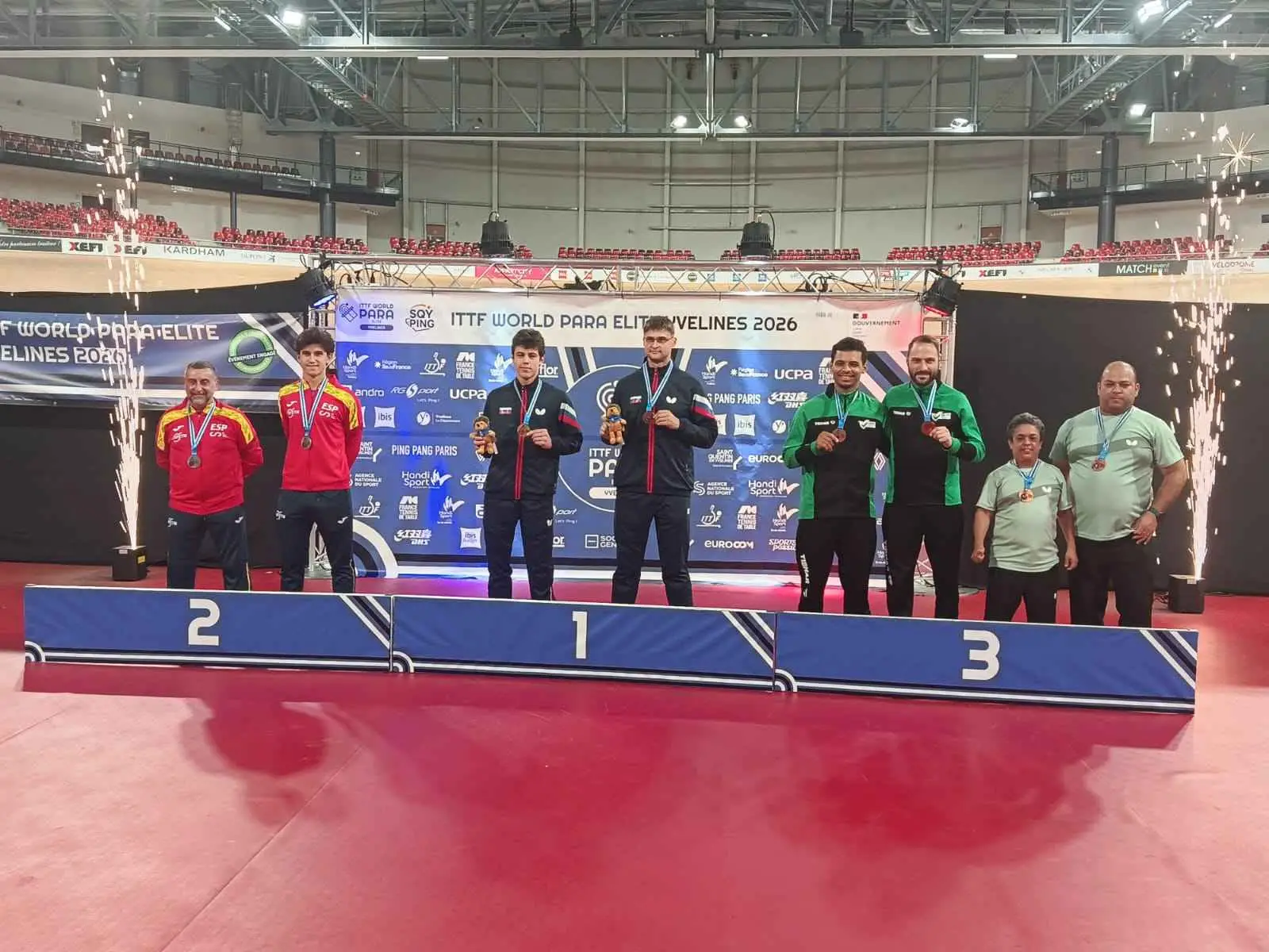La pareja Cepas/Bautista suma la cuarta medalla española en el ITTF World Para Elite de Yvelines