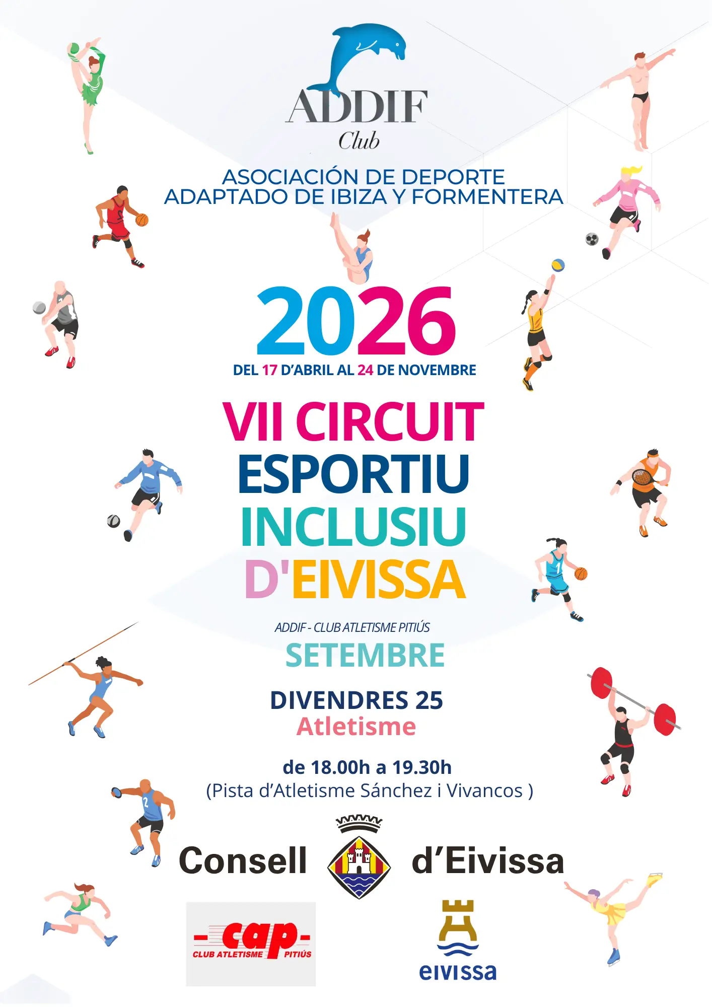 Eivissa celebra la 7ª Diada Esportiva Inclusiva con el atletismo como protagonista