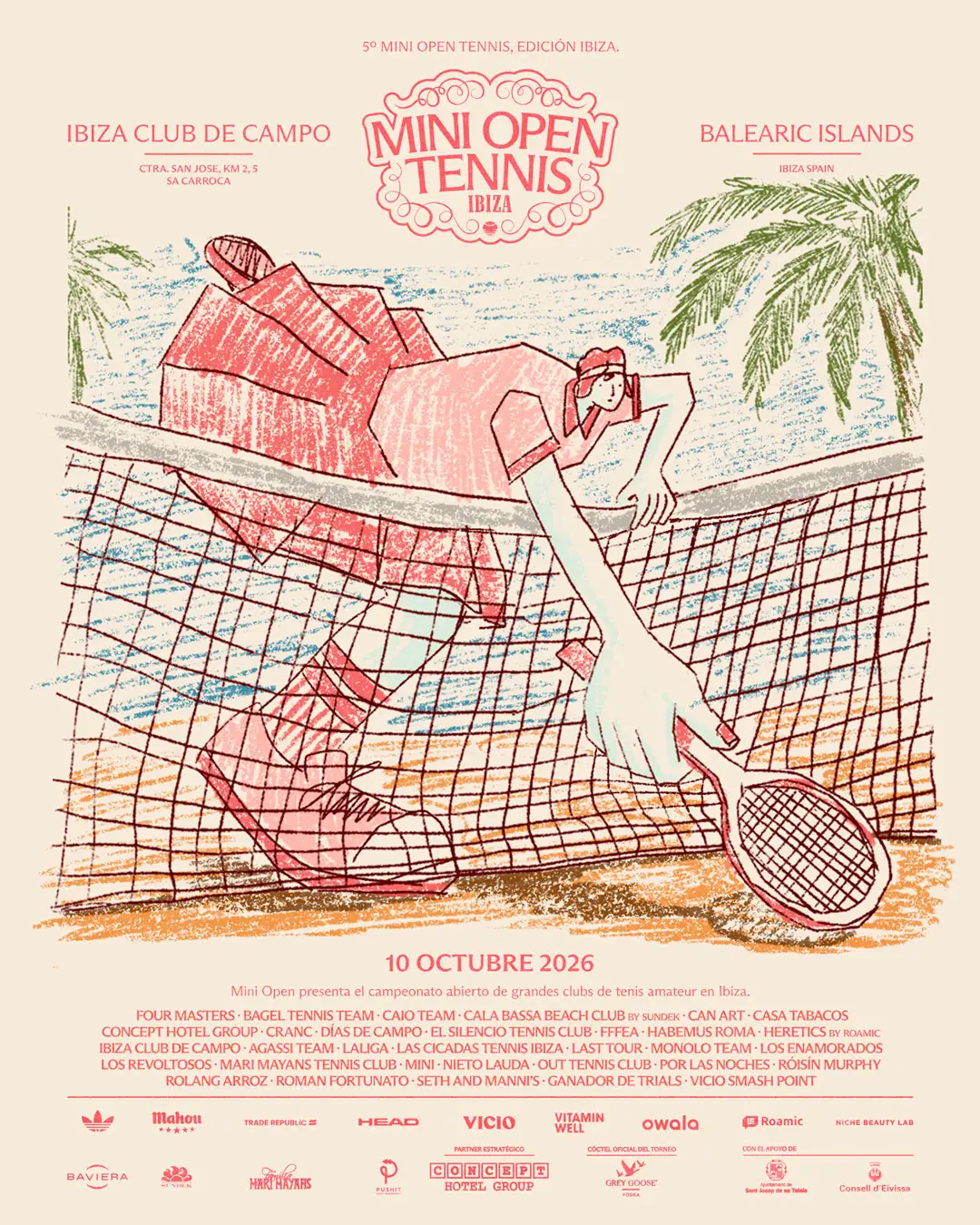 MINI OPEN TENNIS REGRESA A IBIZA, JUNTO A CONCEPT HOTEL GROUP, PARA CELEBRAR LA MEJOR ALIANZA ENTRE DEPORTE, MÚSICA Y LIFESTYLE