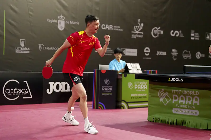 Álex Díaz firma un torneo perfecto en Murcia: oro en dobles y tres medallas internacionales