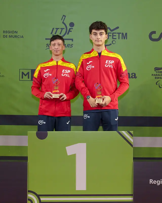 Álex Díaz firma un torneo perfecto en Murcia: oro en dobles y tres medallas internacionales