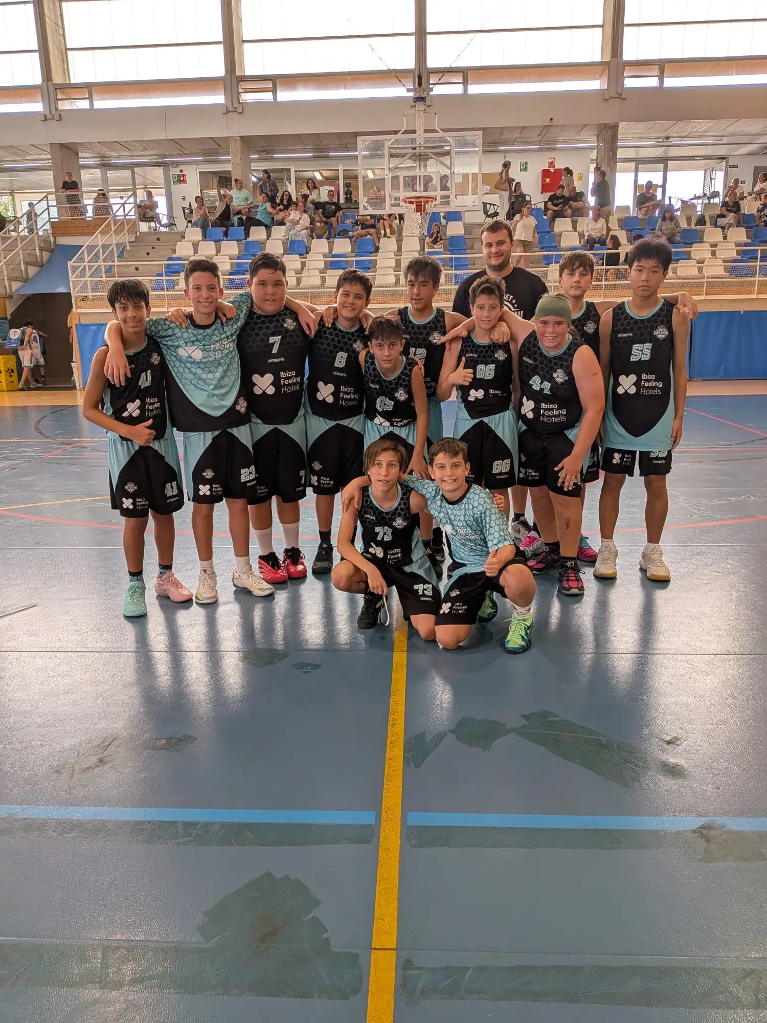 La cantera del Bàsquet Sant Antoni sigue creciendo en una jornada marcada por la borrasca Adam