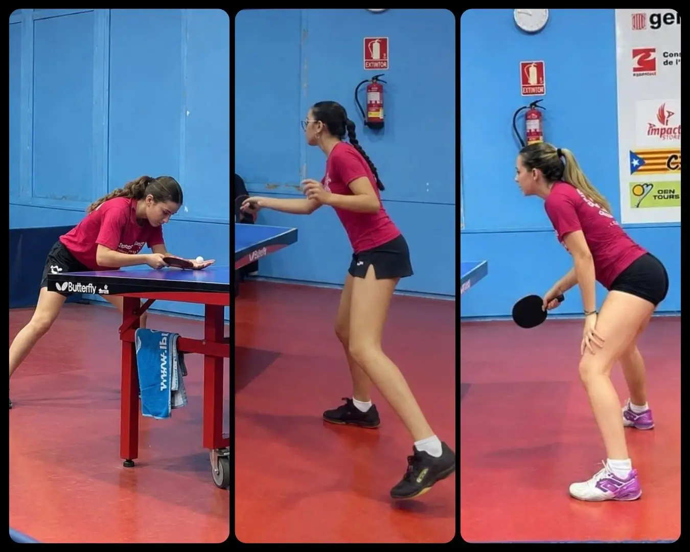 Las chicas del EIVISSA-PATRIMONI DE LA HUMANITAT disputan la primera jornada de la liga de primera división femenina de tenis de mesa