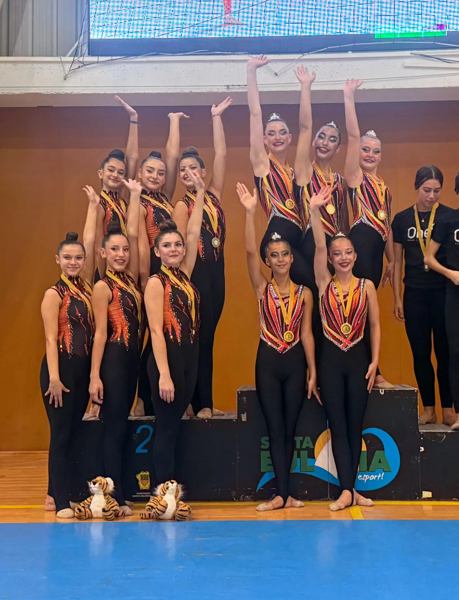 La gimnasia rítmica ibicenca logra importantes clasificaciones nacionales en el Campeonato de Baleares celebrado en Santa Eulària